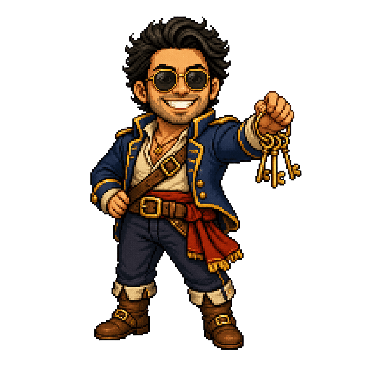 Adib as an 8-bit pirate
