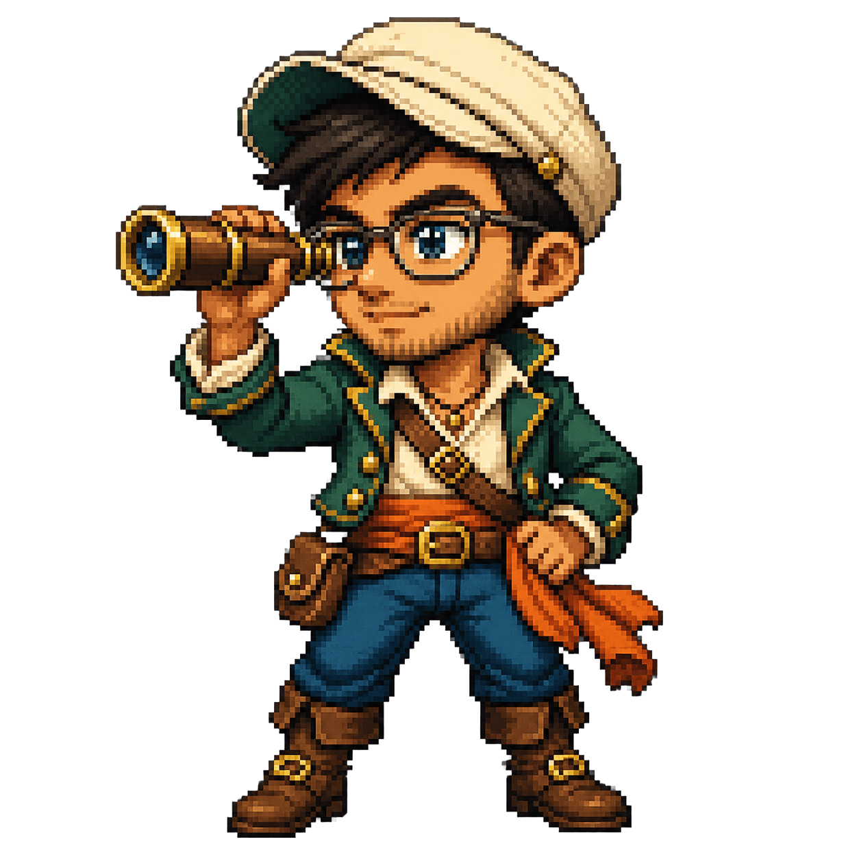 Dhruv as an 8-bit pirate