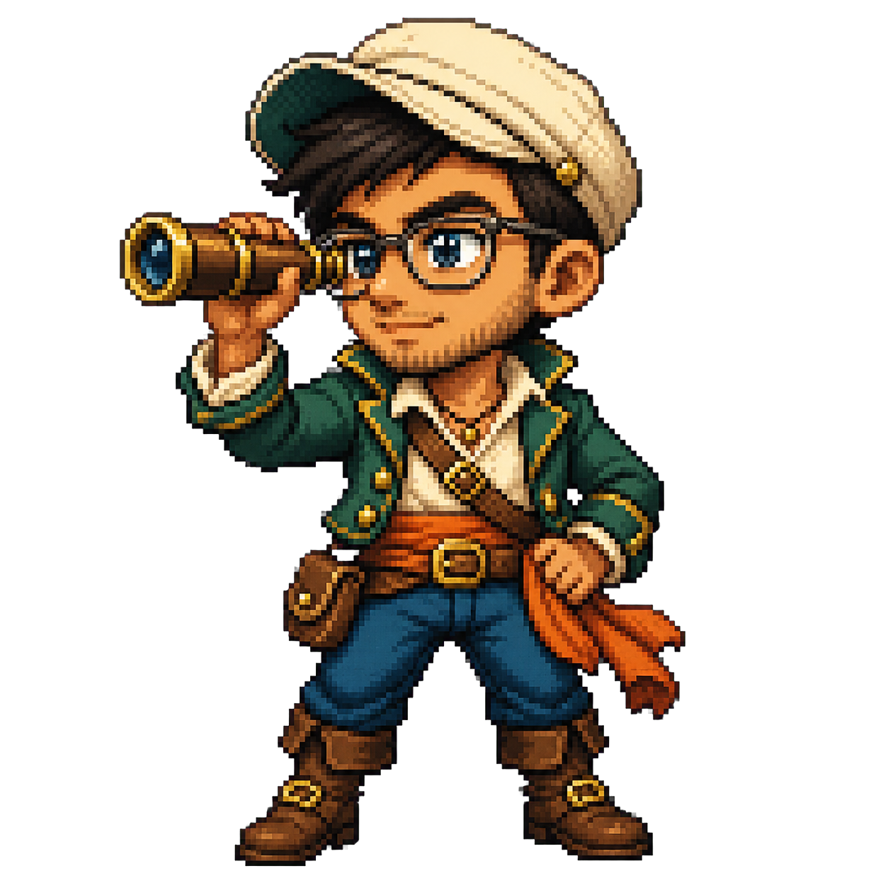 Dhruv as an 8-bit pirate