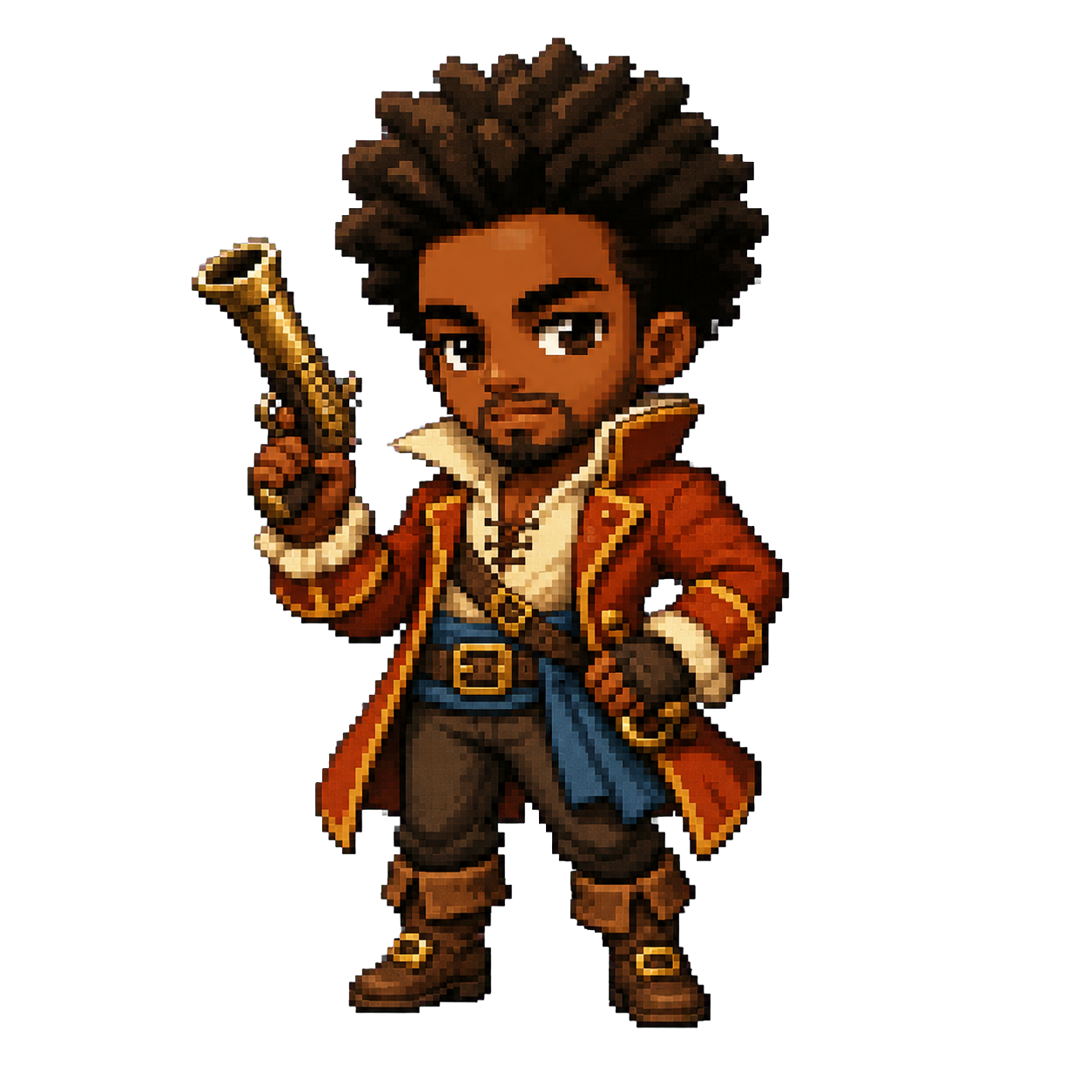 Malachai as an 8-bit pirate
